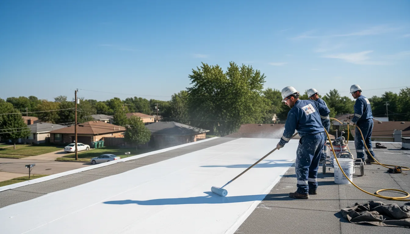 Commercial roof coating in Moss Point, MS near me